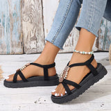 Beaded Mid Heels Sandlas | Imbar Chicy Boutique