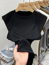Crop Top Spring Tee | Lush Chicy Boutique Black S