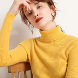 Turtleneck Sweater | Frostine Chicy Boutique YELLOW One Size