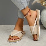 Cross Flat with A Word Beach Slippers | Secret Chicy Boutique