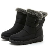 Winter Boots Waterproof, Fur-Lined, Ankle Low Heels | FrostGuard Chicy Boutique