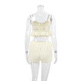 Hollow Out Crop Top Sleepwear | Tachrah Chicy Boutique