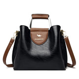 3 Layers Shoulder Crossbody | Femme Chicy Boutique Black 4