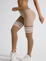 Butt-Lifting V-Back Leggings – Sculpt & Elevate 🍑 | Zyvora Chicy Boutique brown S