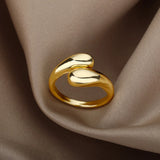 Gold Stainless Steel Ring | AurumBand Chicy Boutique