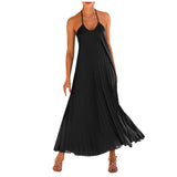 Backless Dress Pleated Dress | Serene Chicy Boutique