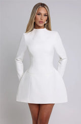 Elegant Backless Mini Dress | Mozision Chicy Boutique