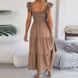 Long Skirt With Vestidos De Fiesta | FIesta Chicy Boutique Khaki L CHINA