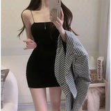 White Black Sling Sleeveless | Mor Chicy Boutique Black L