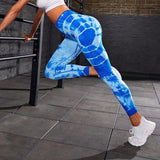 Tie-Dye Seamless High-Waist Leggings, Sculpt & Style | FlexDye Chicy Boutique