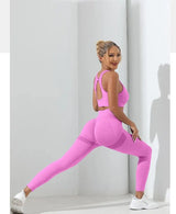 2 pcs Crisscross Back Cami Hip-hugging Tummy Control Leggings | Crisback Chicy Boutique