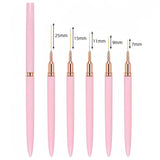 Nail Art Liner Brushes Set Chicy Boutique Pink