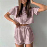 Loose Round Neck set | Ninocha Chicy Boutique ST Pink S