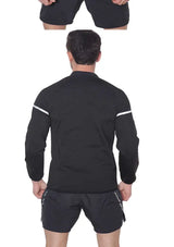 Men Sauna Jacket for Slimming Long Sleeve Sweat Top Zipper | Aharon Chicy Boutique