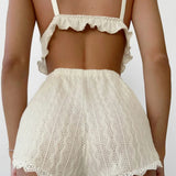 Hollow Out Crop Top Sleepwear | Tachrah Chicy Boutique