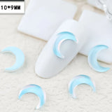 100pcs 10mm Moon Diamond | Luster Chicy Boutique 10mm Aqua 100pcs