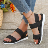 Shoelace flat sandals | Gina Chicy Boutique black 37