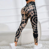 Tie-Dye Seamless High-Waist Leggings, Sculpt & Style | FlexDye Chicy Boutique black S