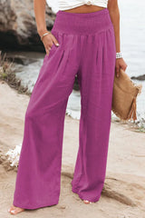 Cotton Hemp High Waist | Twilight Chicy Boutique Rose Red S