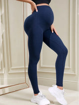 Maternity Leggings Leggings | ZephyrLegs Chicy Boutique Blue S