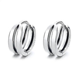 925 Silver Double Hoop Earrings for Women | Hoopla Chicy Boutique
