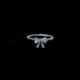 White Bowknot Rings | Whity Chicy Boutique Silver