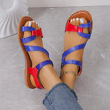 Open Toe Flat Sandals | Helena Chicy Boutique