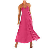 Backless Dress Pleated Dress | Serene Chicy Boutique