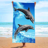Absorbent Beach Towels | Shirly Chicy Boutique Dolphin 70x140cm