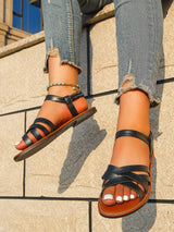 Roman Strap with Non slip Rubber Soles | Moshit Chicy Boutique
