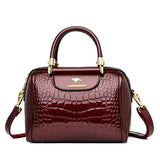 3 Layers Shoulder Crossbody | Femme Chicy Boutique Burgundy 2