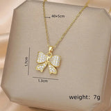Gold Butterfly Chain | Parpar Chicy Boutique XL1452-3