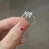 White Bowknot Rings | Whity Chicy Boutique