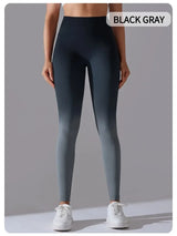 Lycra High Waisted Hip Lifting Leggings | Colorful Chicy Boutique Black gray M