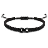 Heart Love Couple Braided Bracelet | Whisper Chicy Boutique R Love