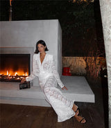 White Lace Two Piece Sets | Ruli Chicy Boutique
