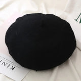 Wool Berets French Style | Nordic Chicy Boutique black One Size
