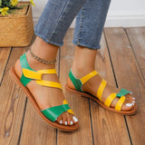 Open Toe Flat Sandals | Helena Chicy Boutique