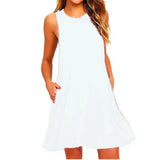 Summer Swing T-Shirt Dress | Phoebe Chicy Boutique White S