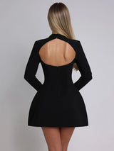 Elegant Backless Mini Dress | Mozision Chicy Boutique