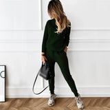 Two Piece Sets High Collar | Natali Chicy Boutique Green XL