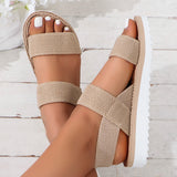 Shoelace flat sandals | Gina Chicy Boutique