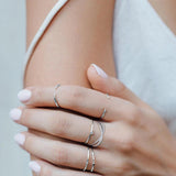 Sterling Silver Cross Ring | Vivian 0 Chicy Boutique