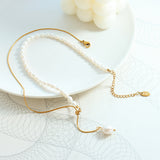 Pearl Tassel Pendant Necklace | Sarit 0 Chicy Boutique