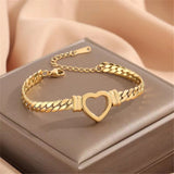 Love Chain Necklace Titanium Steel | Michelle 0 Fibobus DropShipping Gold Bracelet