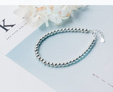 Retro Silver Ball Round Bead Bracelet | Darth 0 Fibobus DropShipping