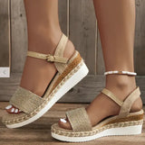 Chic Platform Sandals | Maple Fibobus DropShipping Beige 36