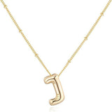 Glossy Letter Copper Pendant | Shimi 0 Fibobus DropShipping J Gold