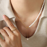 Pearl Tassel Pendant Necklace | Sarit 0 Chicy Boutique