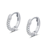 Silver Plated Earrings With Diamonds | Natasha 0 Chicy Boutique